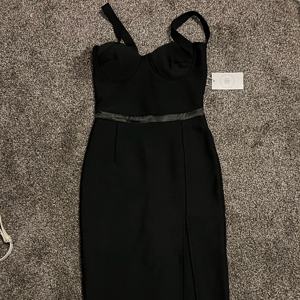 Bella Barnett bandage dress, size small. High slit.